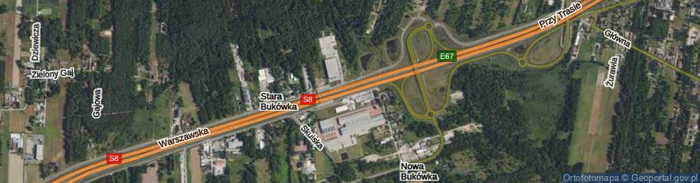 Zdjęcie satelitarne Warszawska ul.